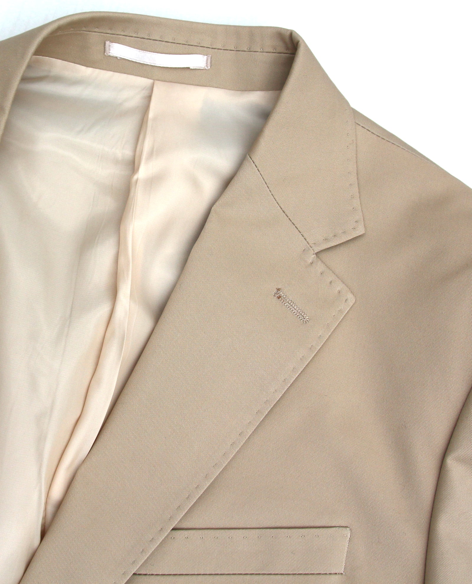 Classic Khaki Cotton-Blend Sport Coat