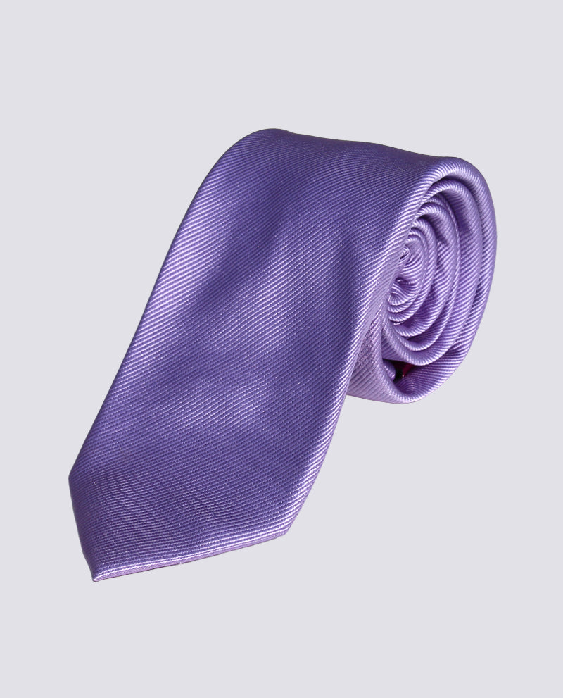 Lavender Silk Herringbone Tie