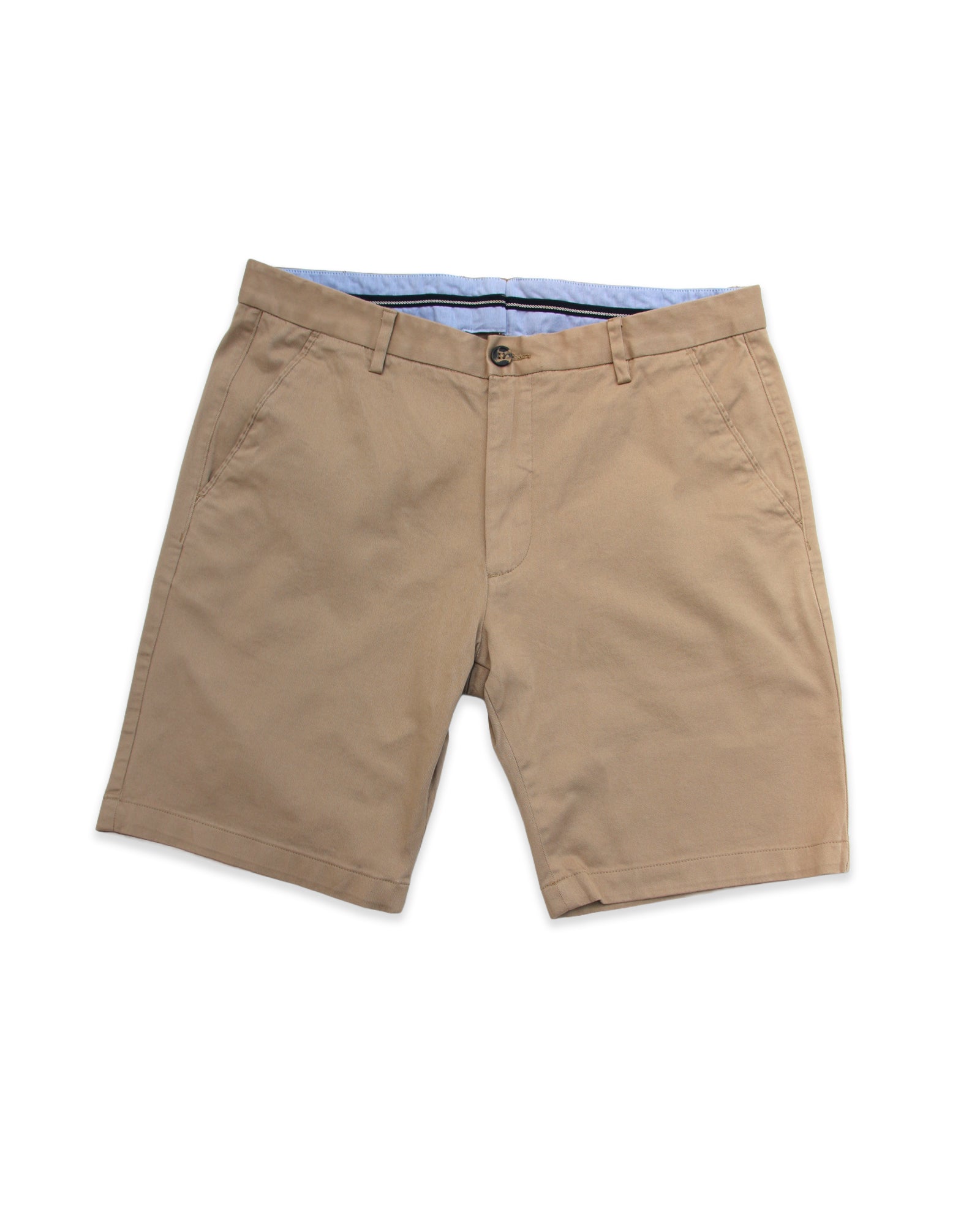Camel Tailored Chino Shorts