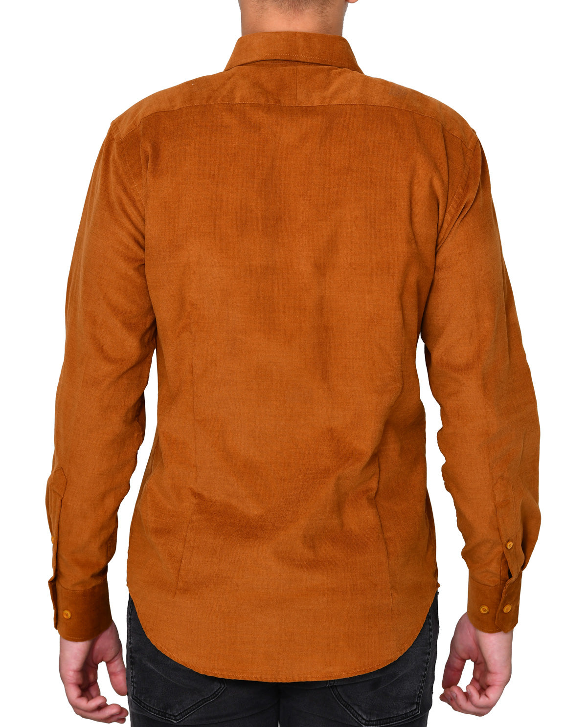 Men's Camel Corduroy Long Sleeve