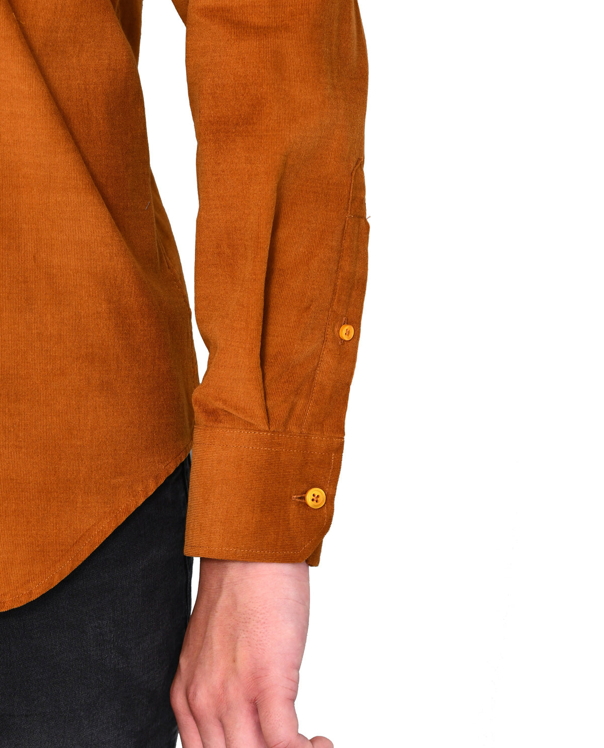 Men's Camel Corduroy Long Sleeve