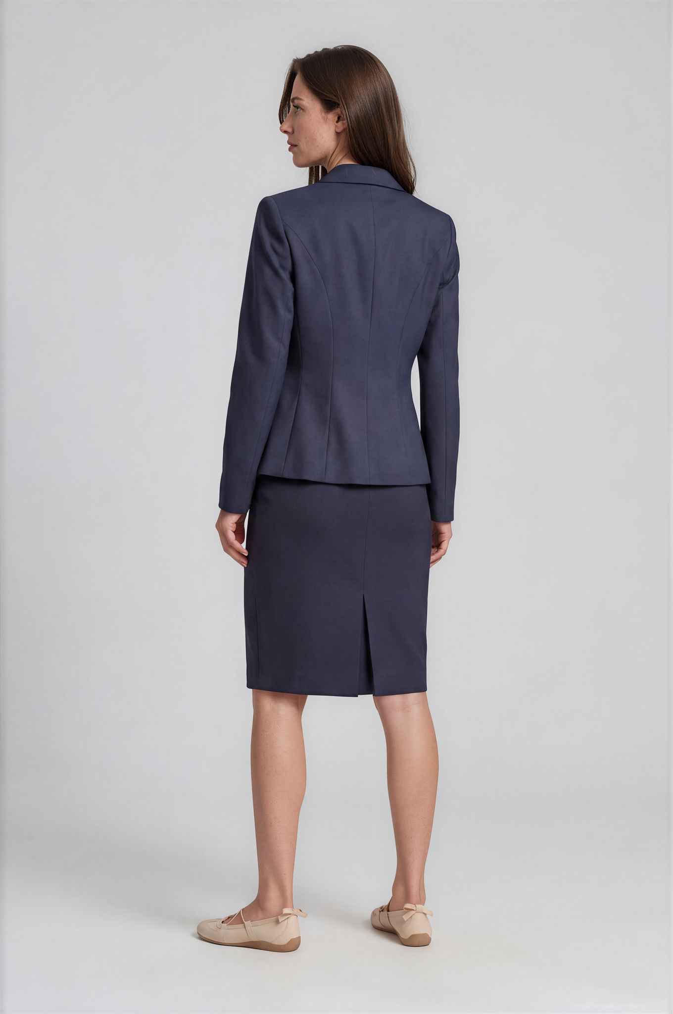 Navy Pencil Skirt