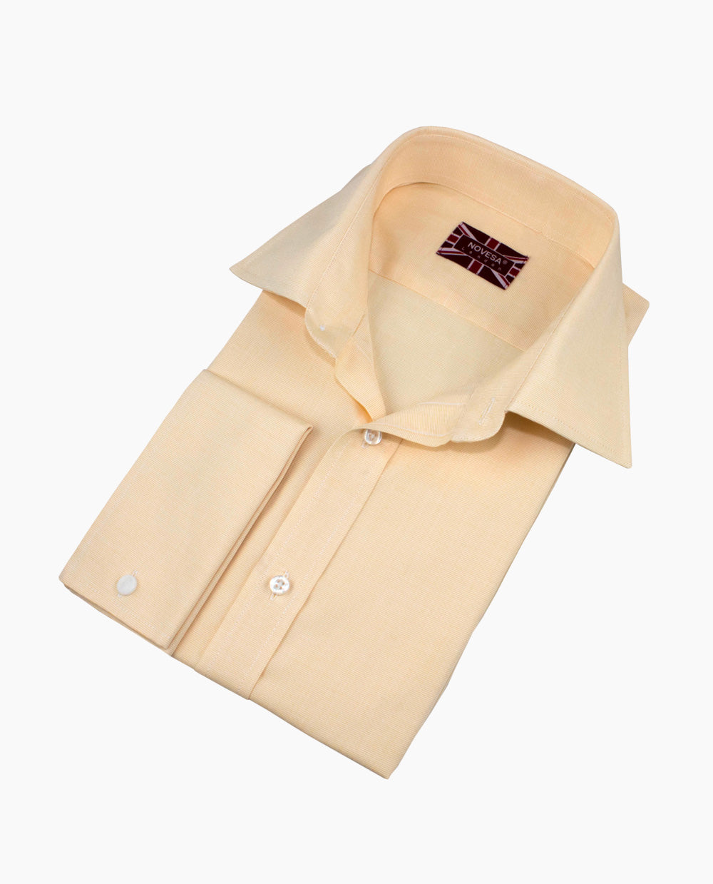Pale Yellow Italian Pinpoint Oxford Shirt