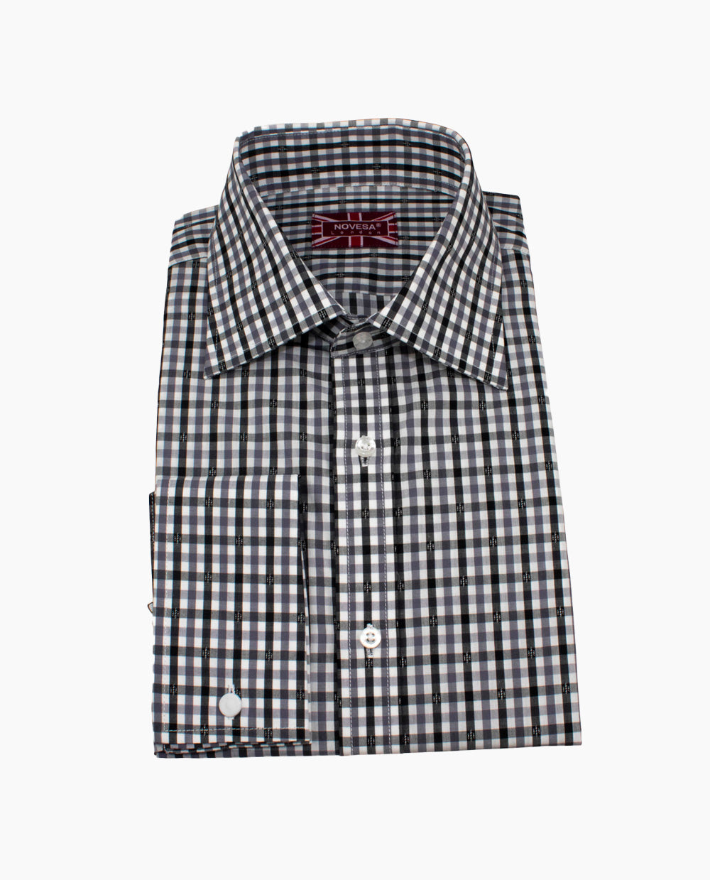 Black and White Gingham Shirt