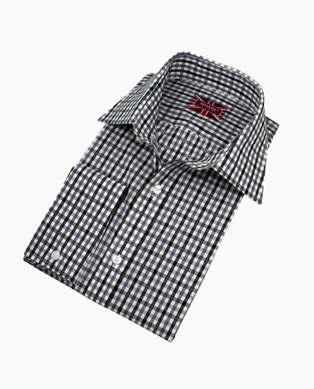 Black and White Gingham Shirt