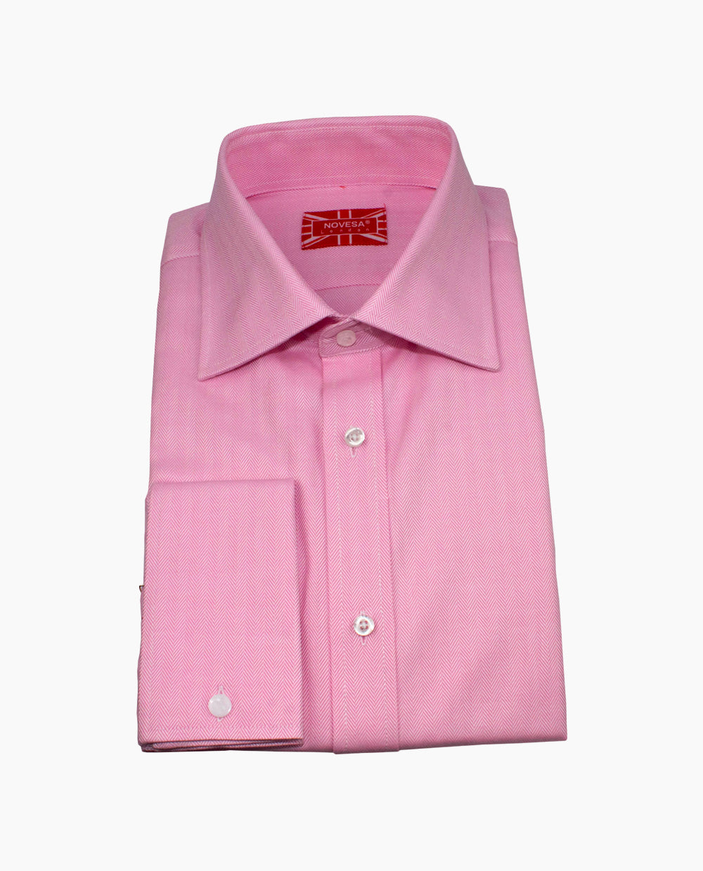 Pink Herringbone Shirt