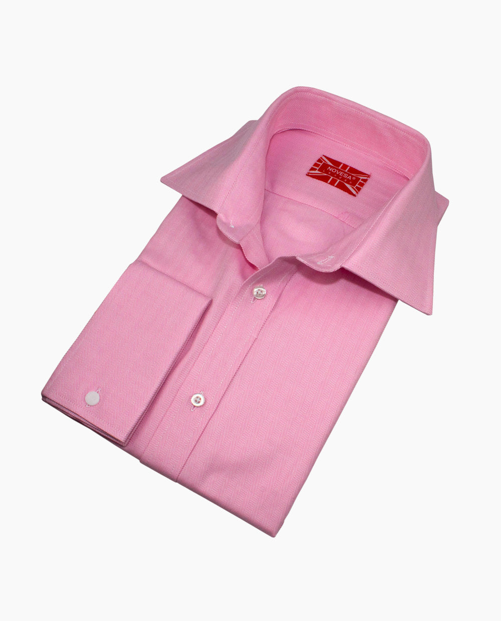 Pink Herringbone Shirt