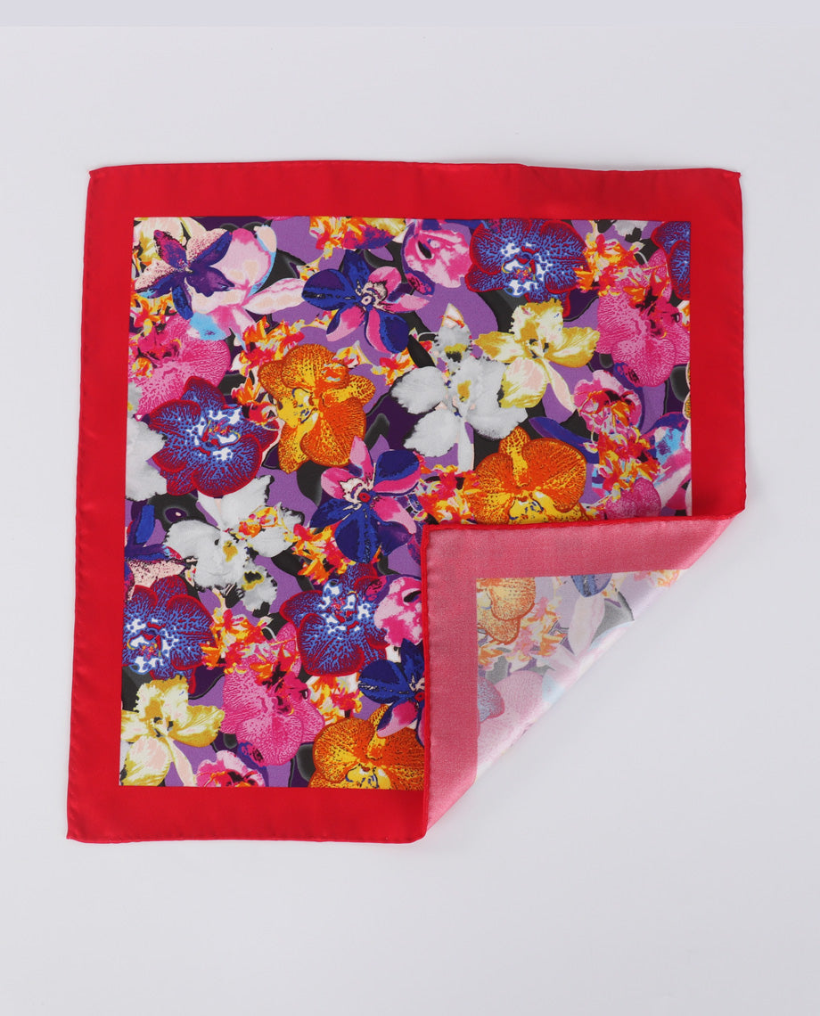 Abstract Floral Handkerchief