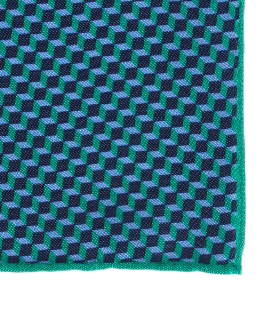 Abstract Green Handkerchief