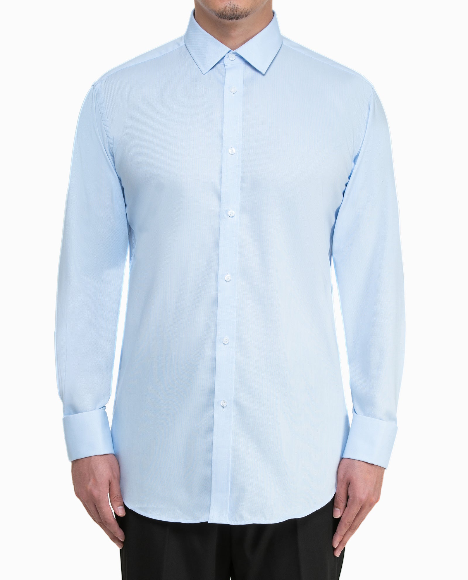 Blue Faint Stripes Mens Dress Shirt