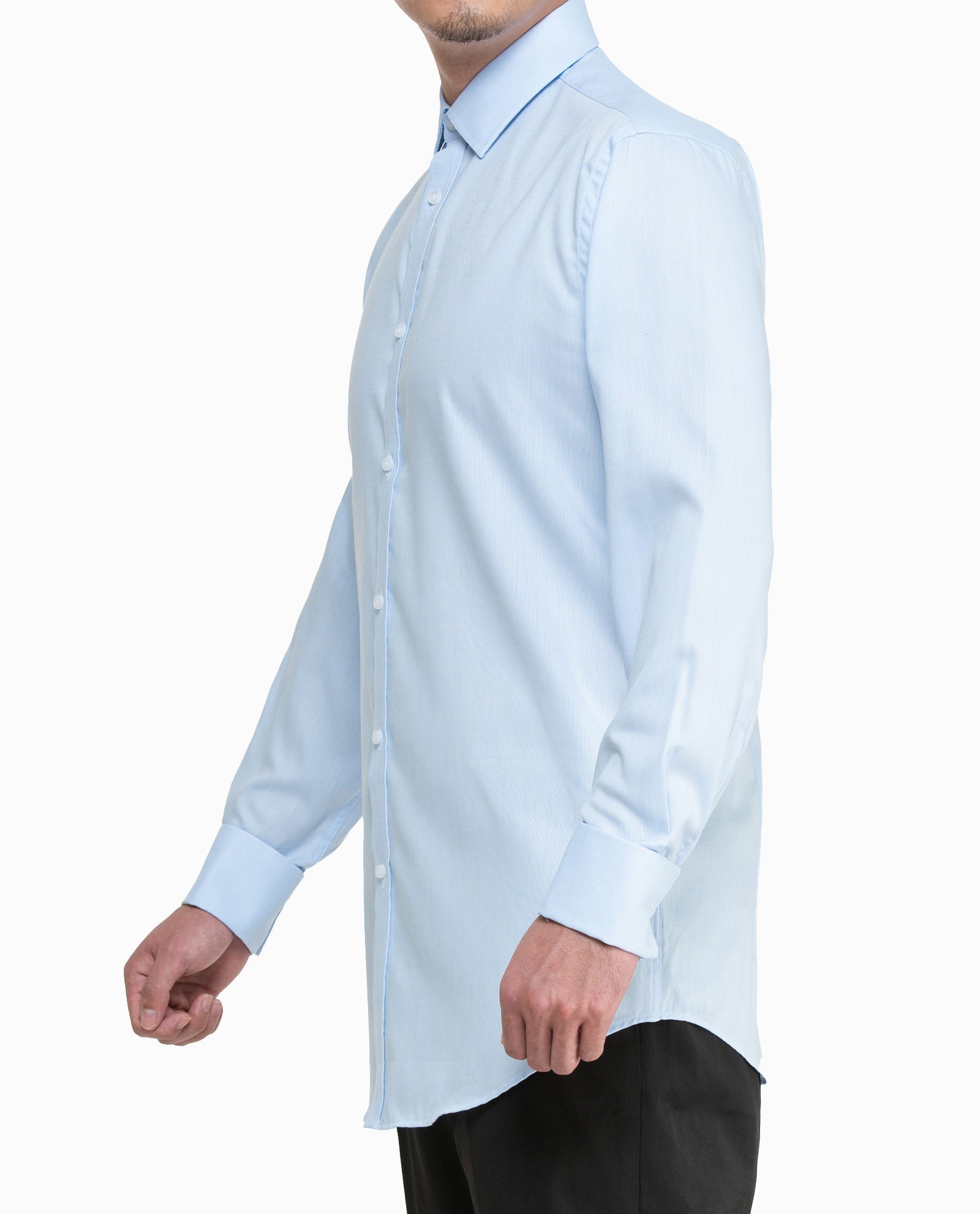 Blue Faint Stripes Mens Dress Shirt