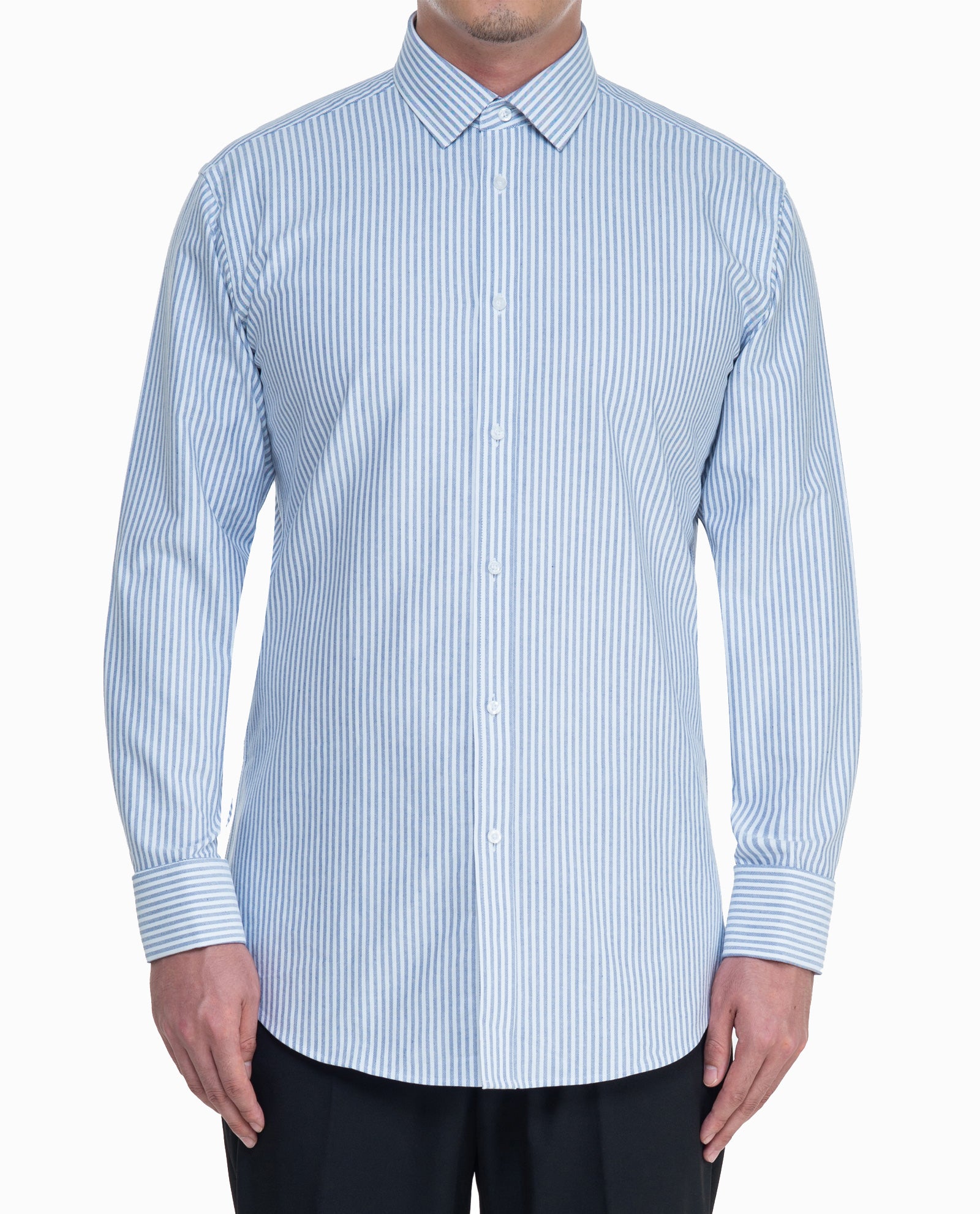 Blue Stripes Mens Dress Shirt