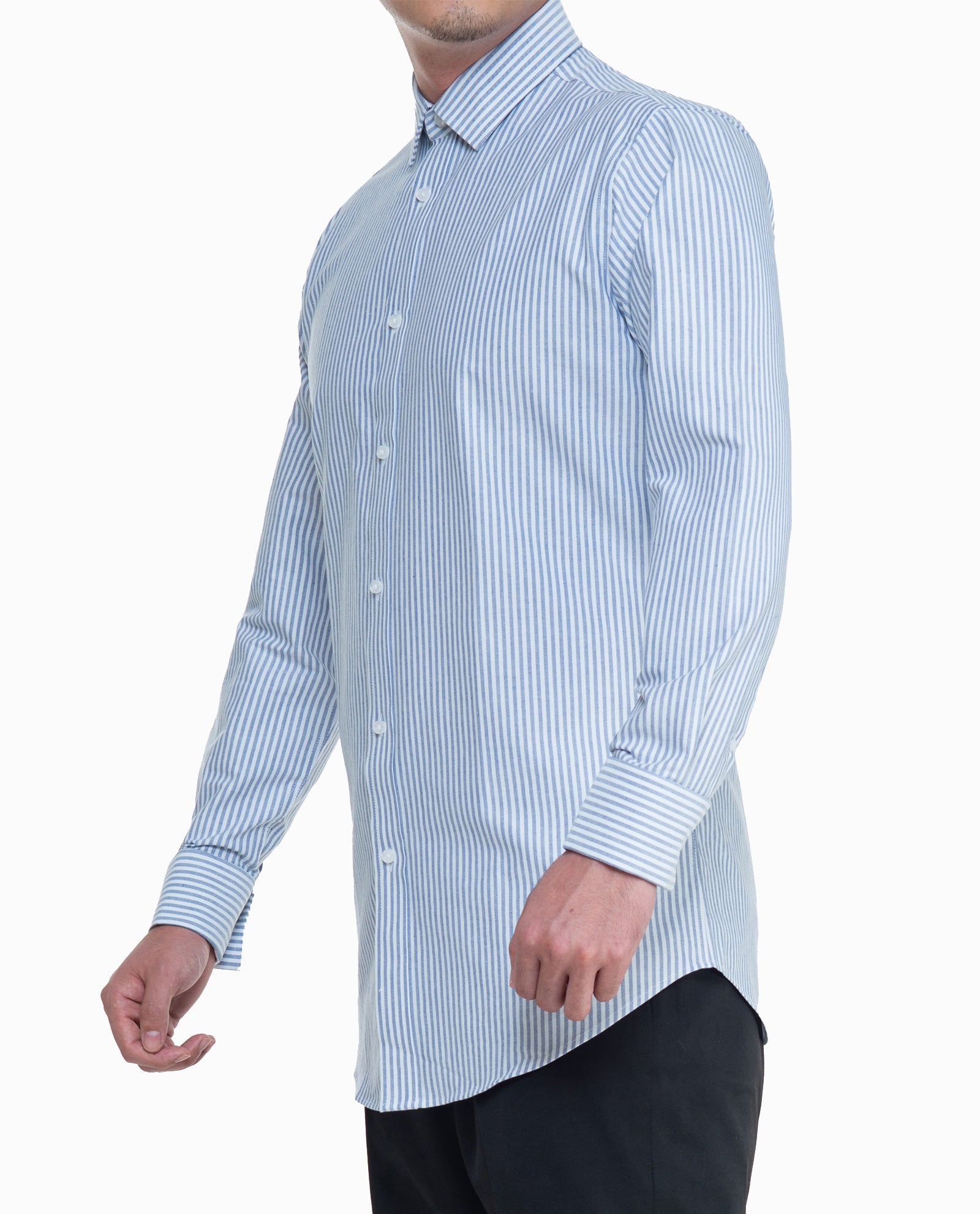 Blue Stripes Mens Dress Shirt