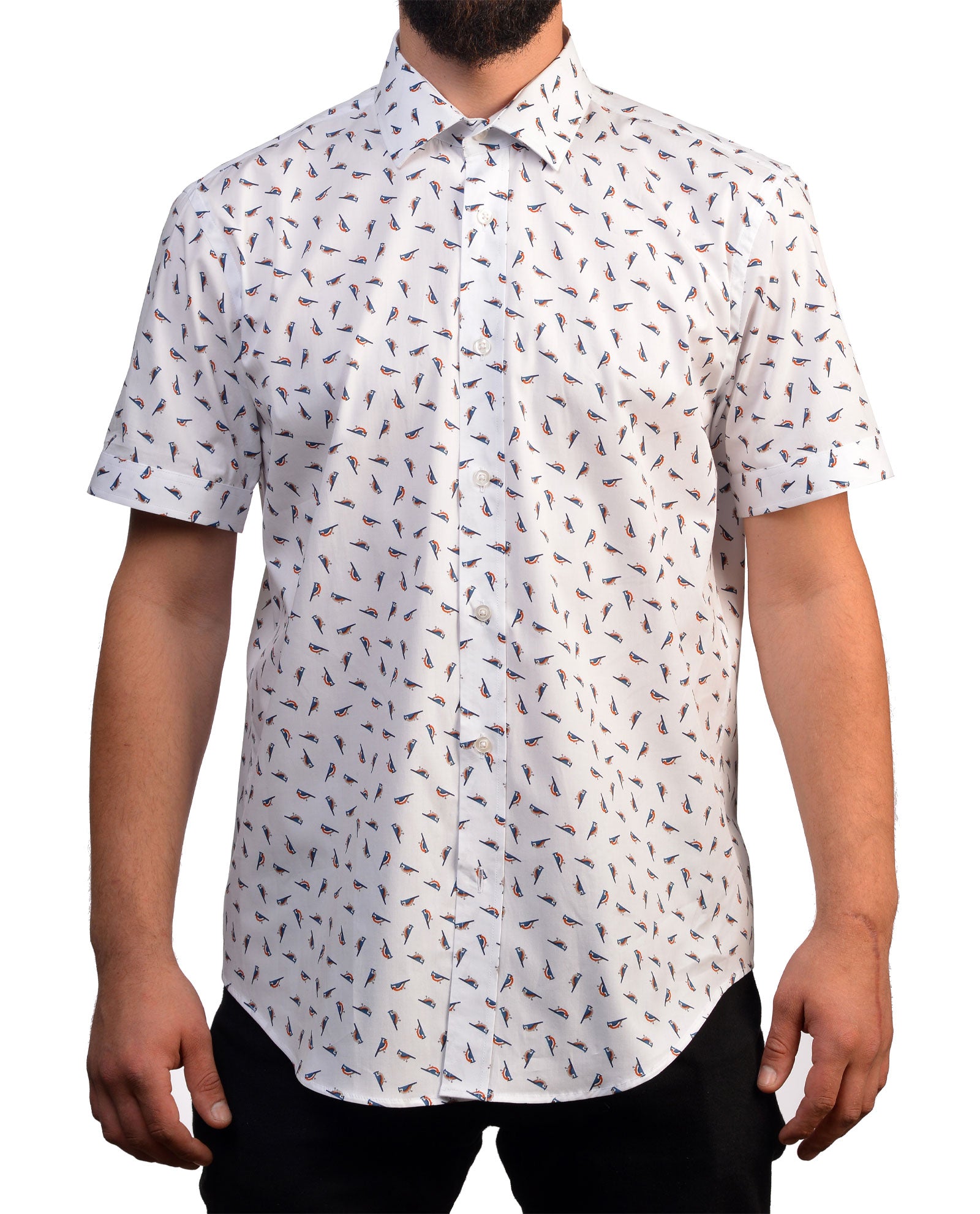 Blue Jays Pattern Short Sleeve Shirt