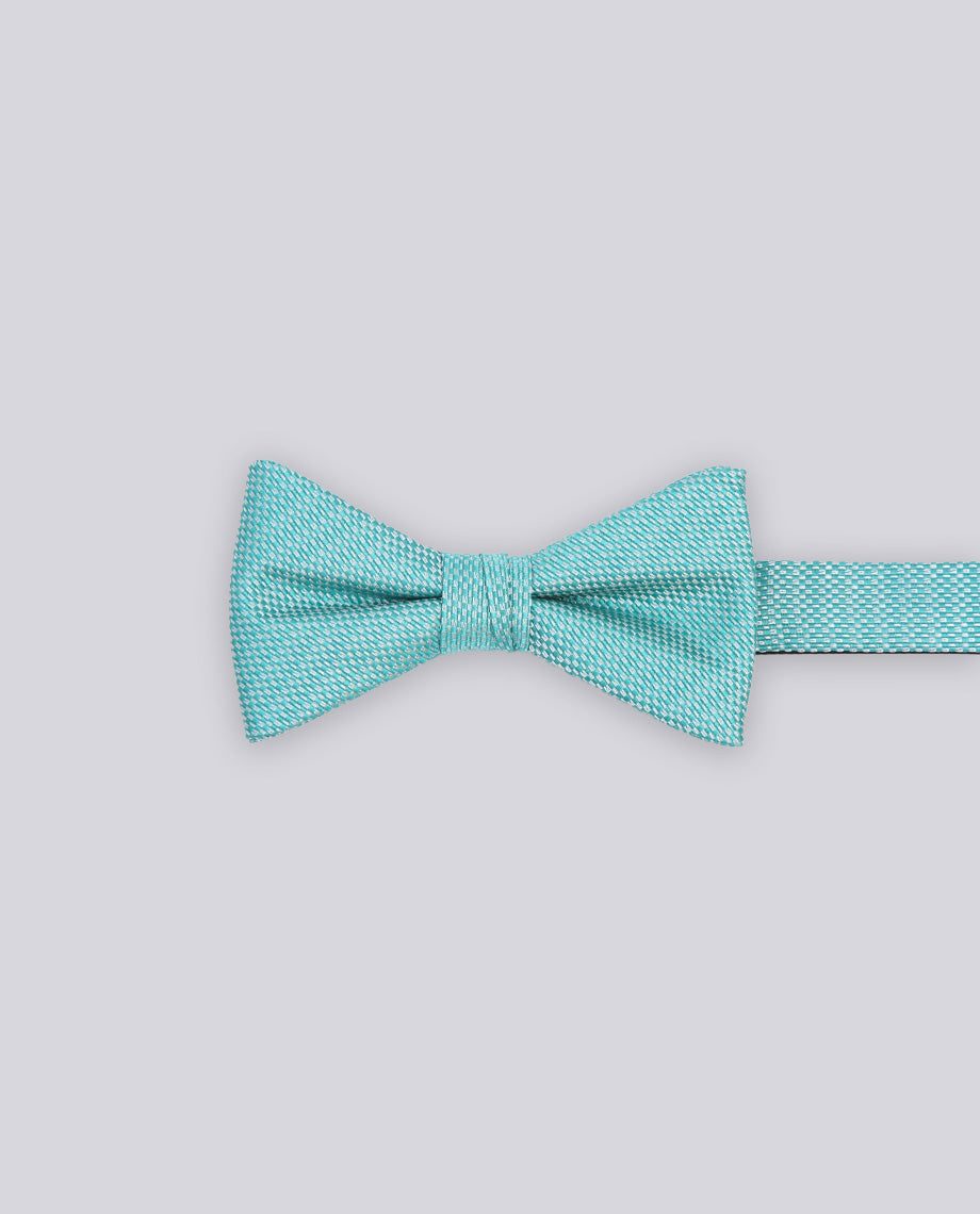 Light Turquoise Textured Bow Tie
