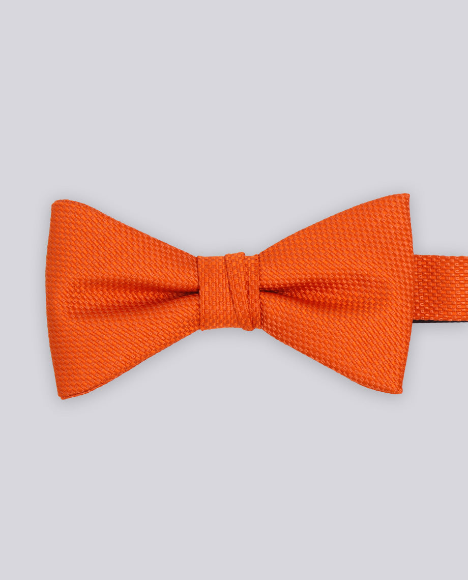 Orange Textured Bow Tie