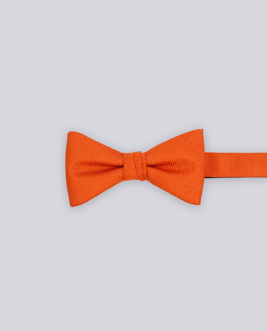 Orange Textured Bow Tie