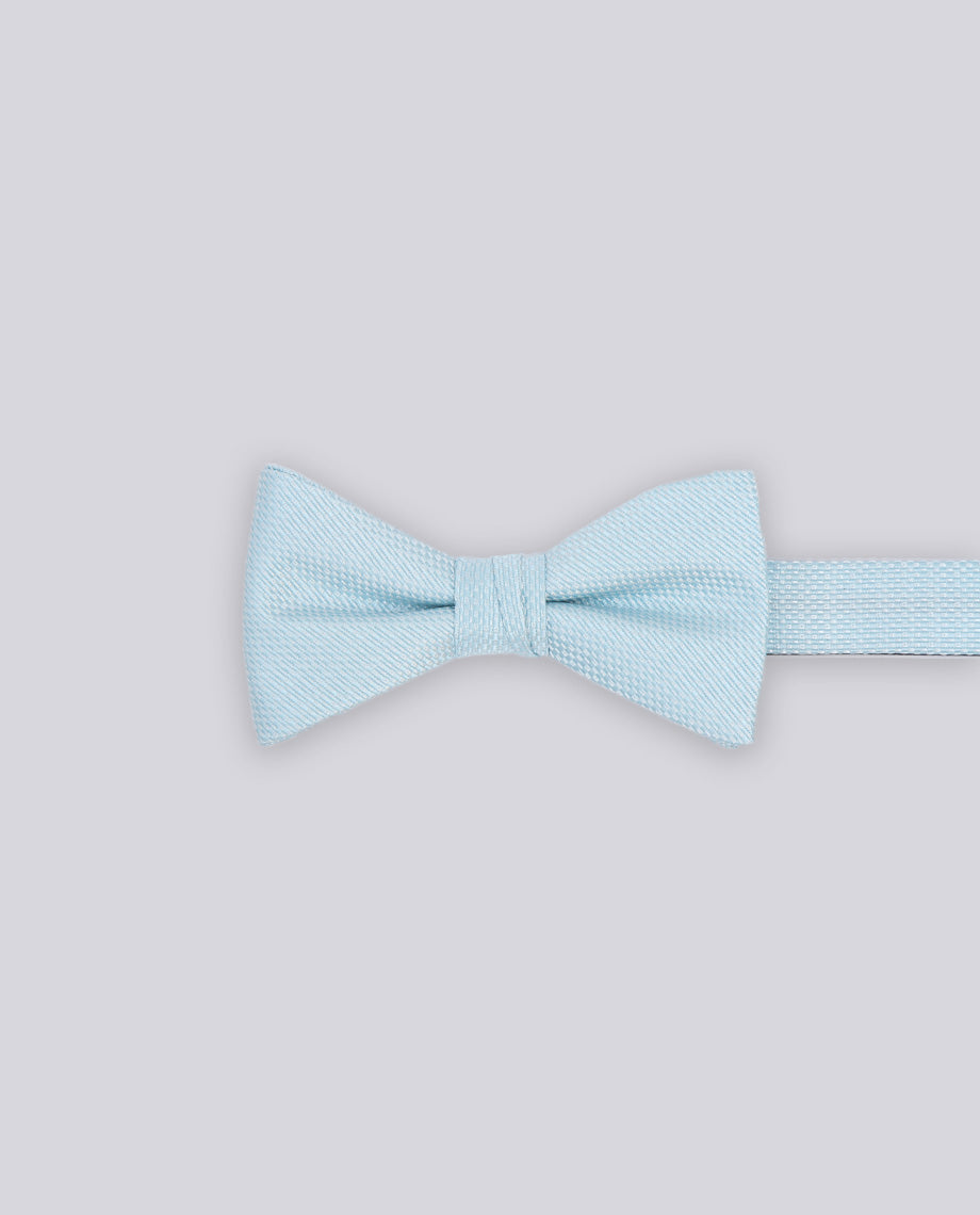 Baby Blue Textured Bow Tie