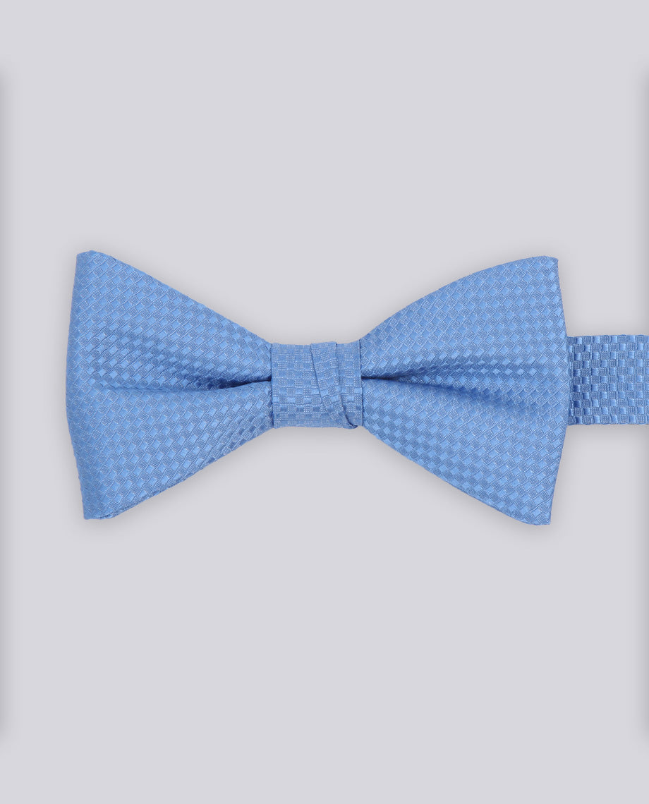 Blue Textured Bow Tie