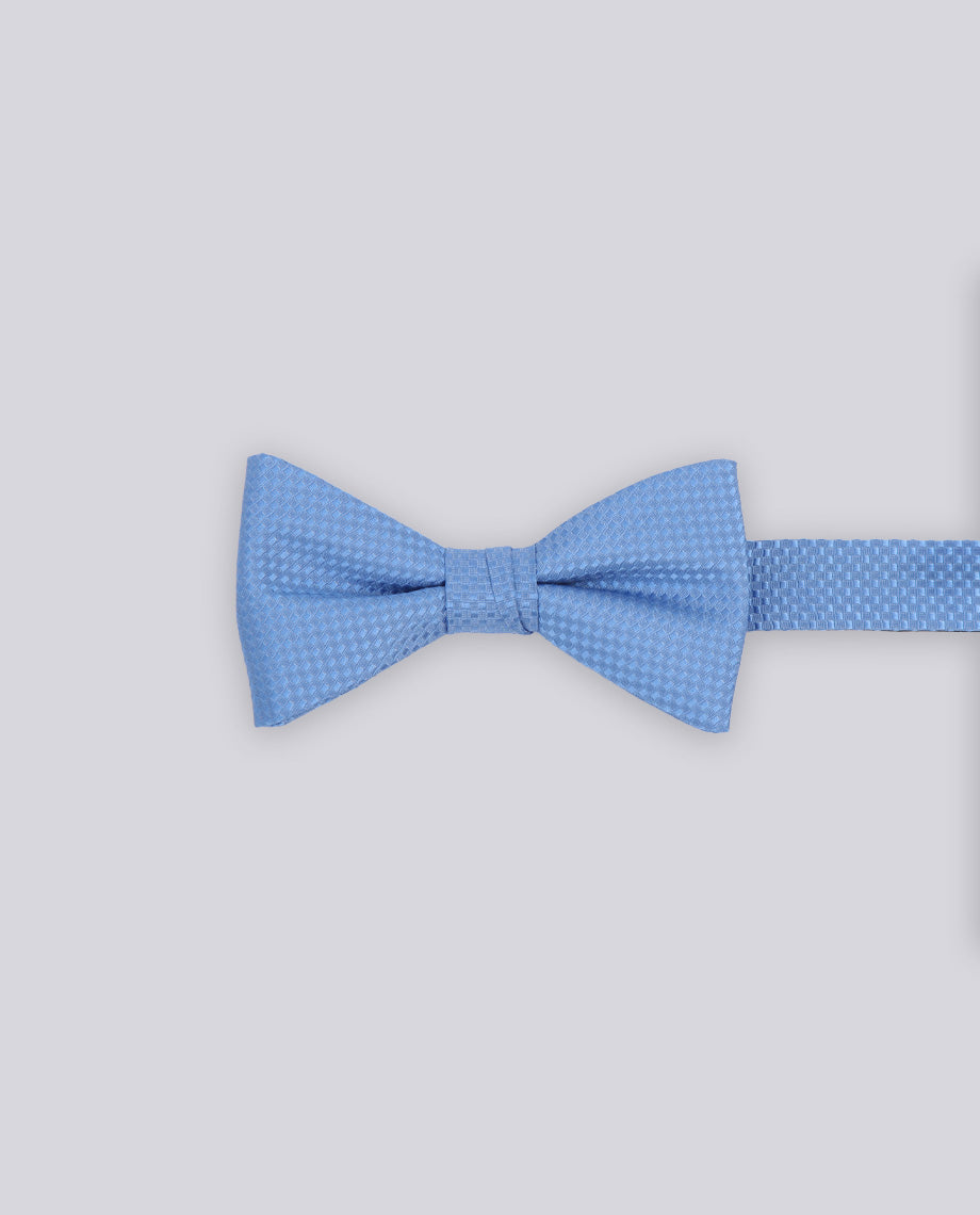 Blue Textured Bow Tie