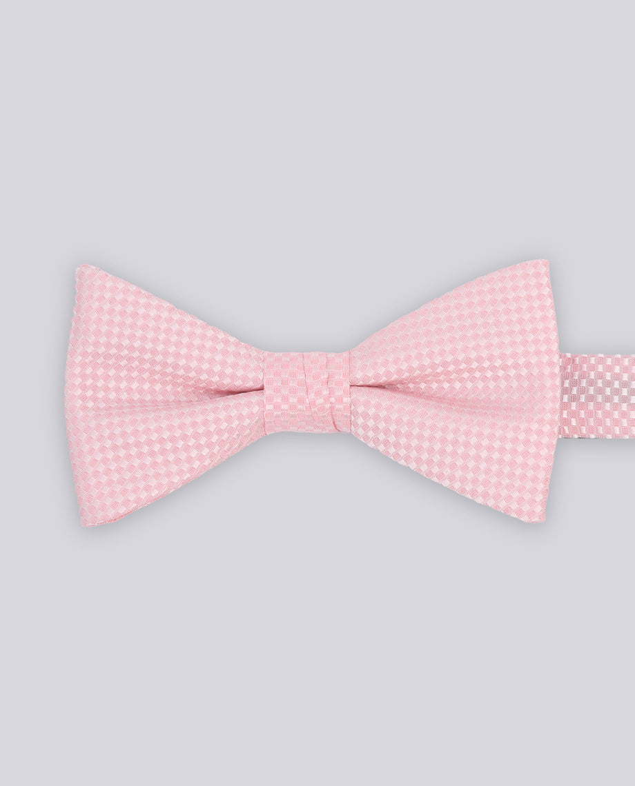 Light Pink Textured Bow Tie