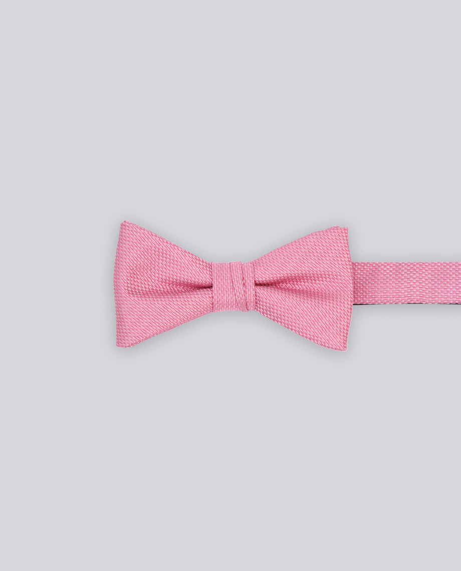 Pink Textured Bow Tie