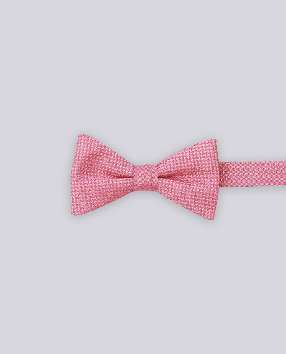 Pink Textured Bow Tie