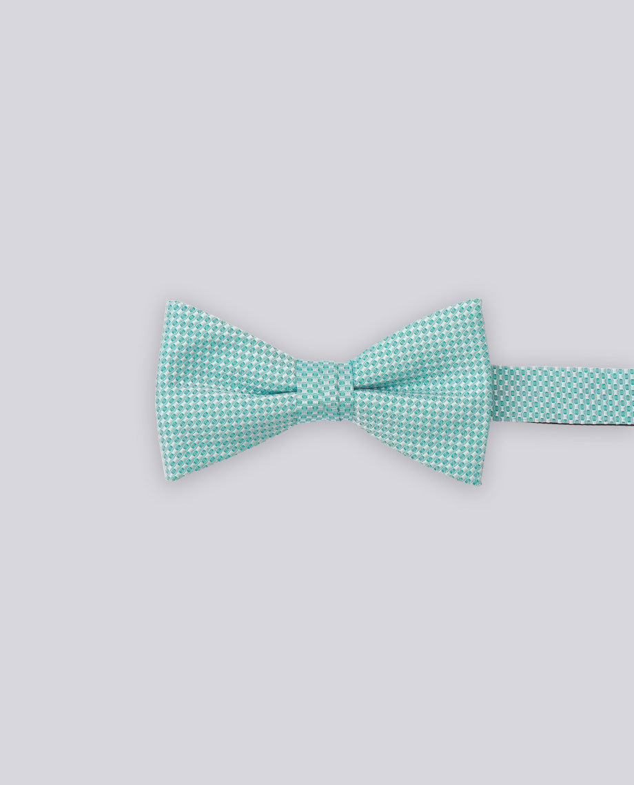 Turquoise Textured Bow Tie