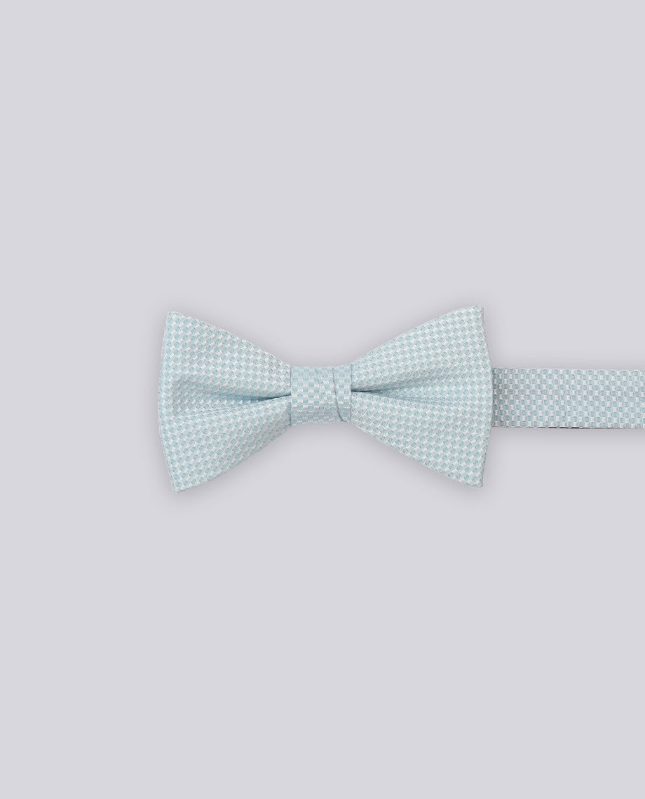 Light Turquoise Textured Bow Tie