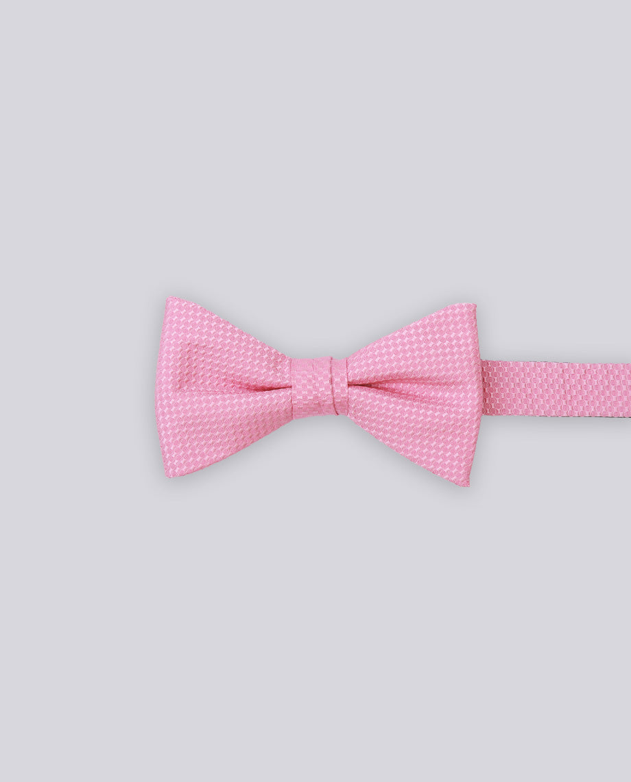 Pink Textured Bow Tie
