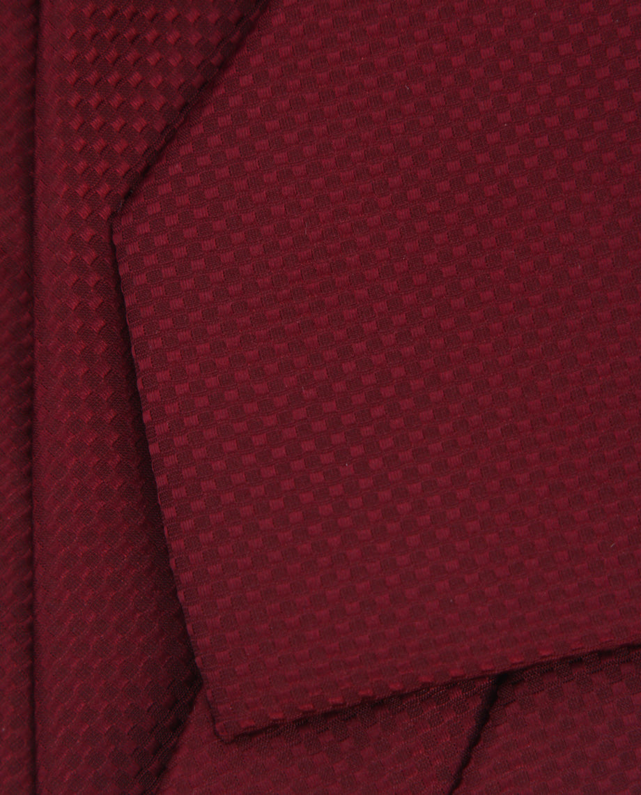Burgundy Textured Silk Tie