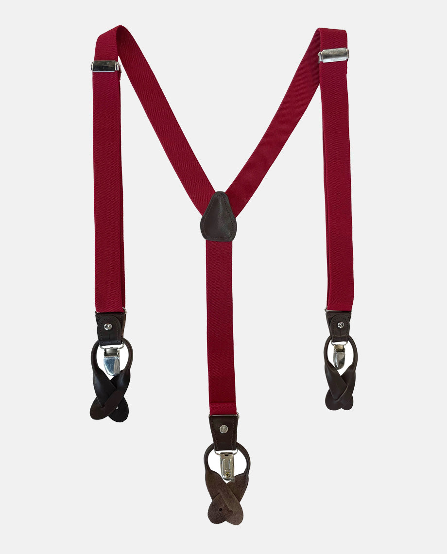 Burgundy Combination Braces