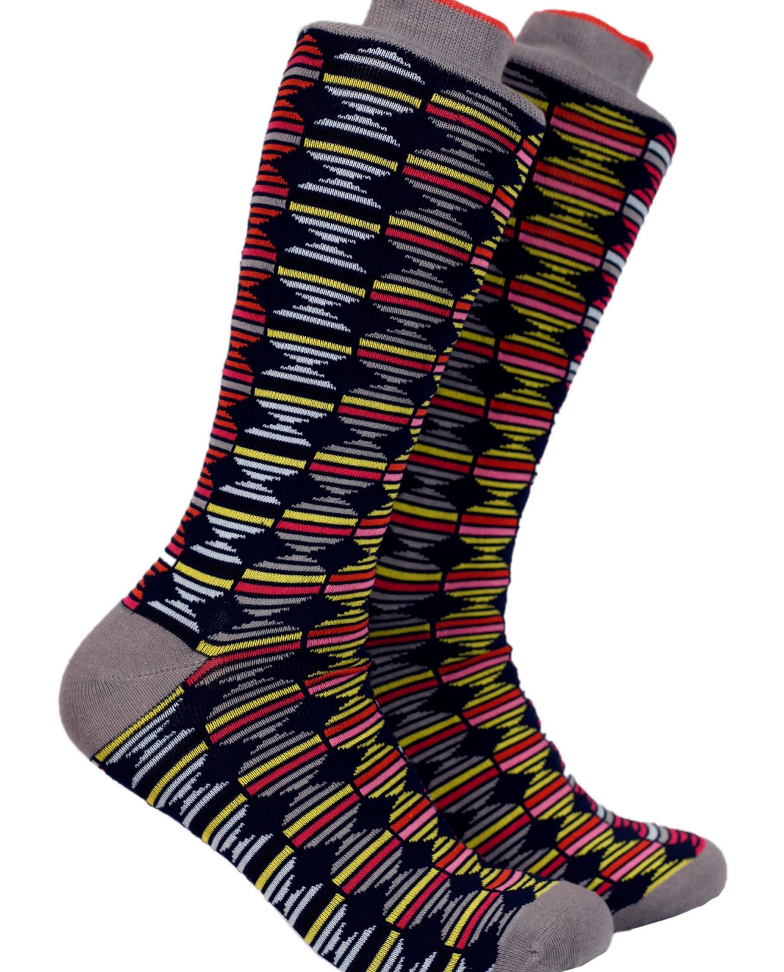 Multicolour Socks with Beige