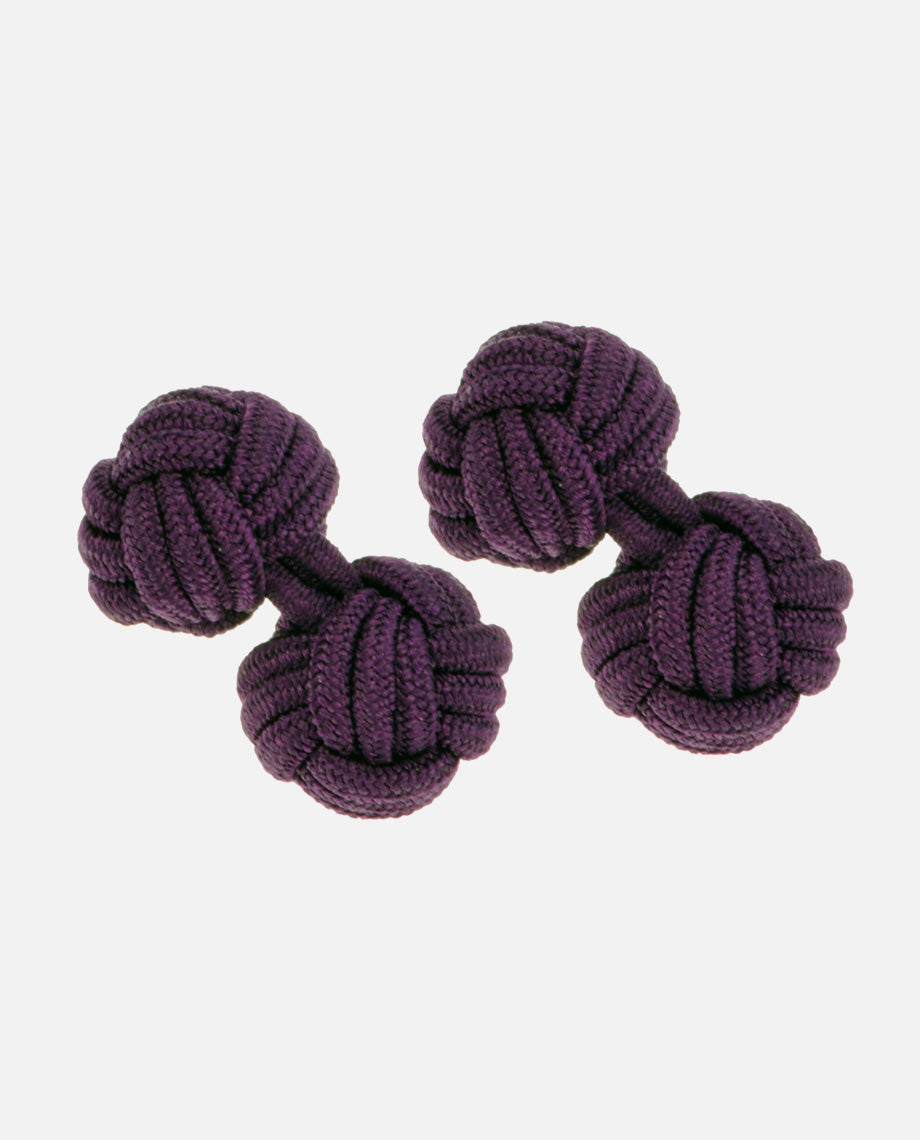 Dark Purple Silk Knots