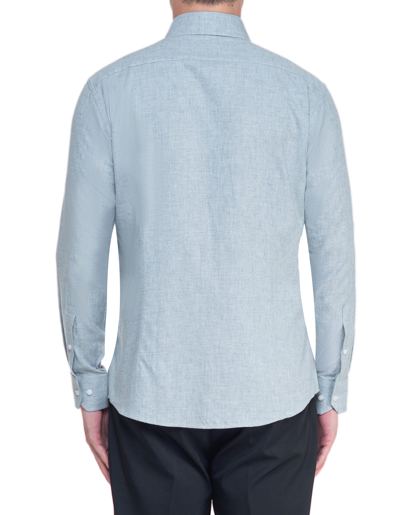 Men's Dotted Flannel Sport Shirt