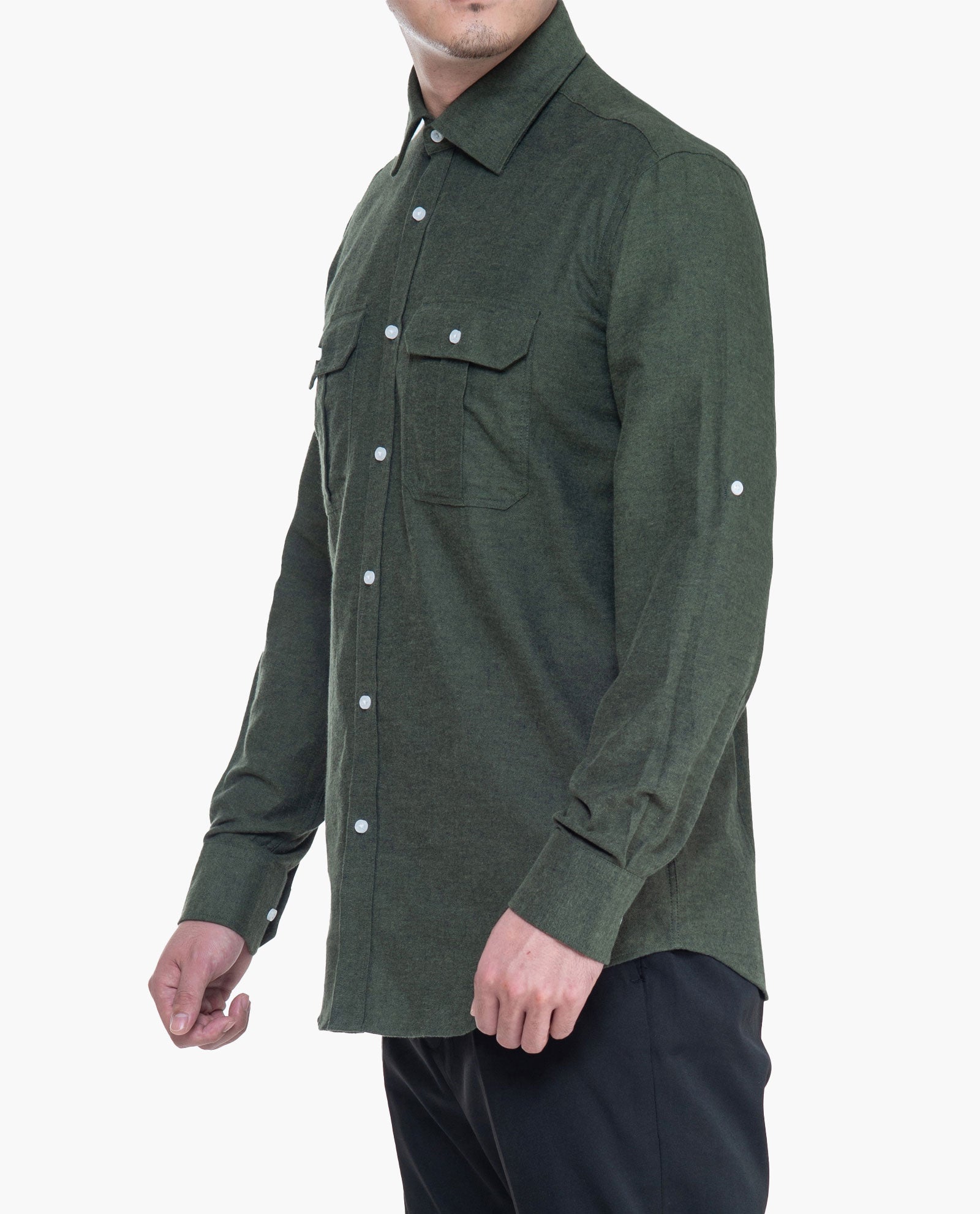 Green Flannel Sport Shirt