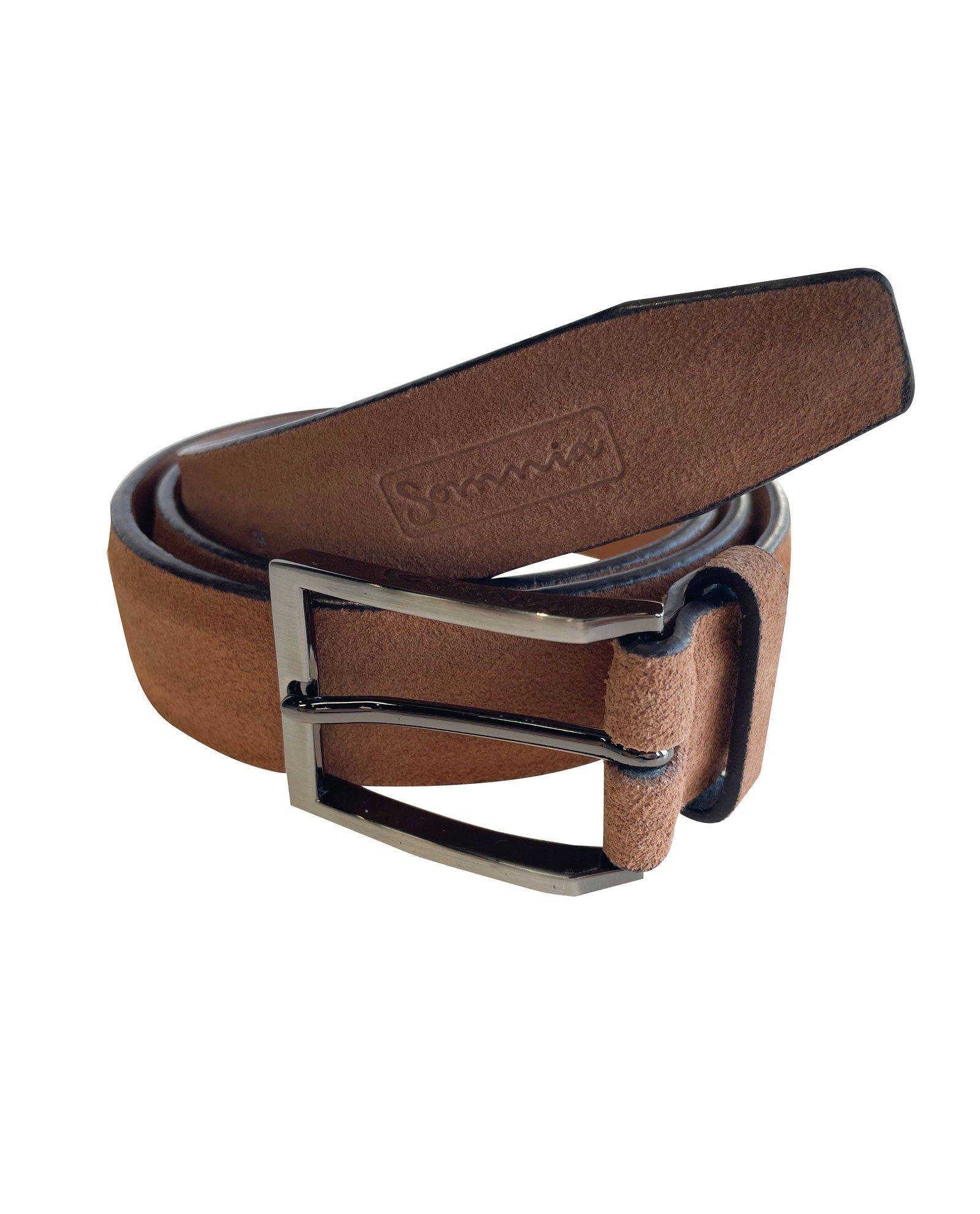 Gold and Suede Leather Belt