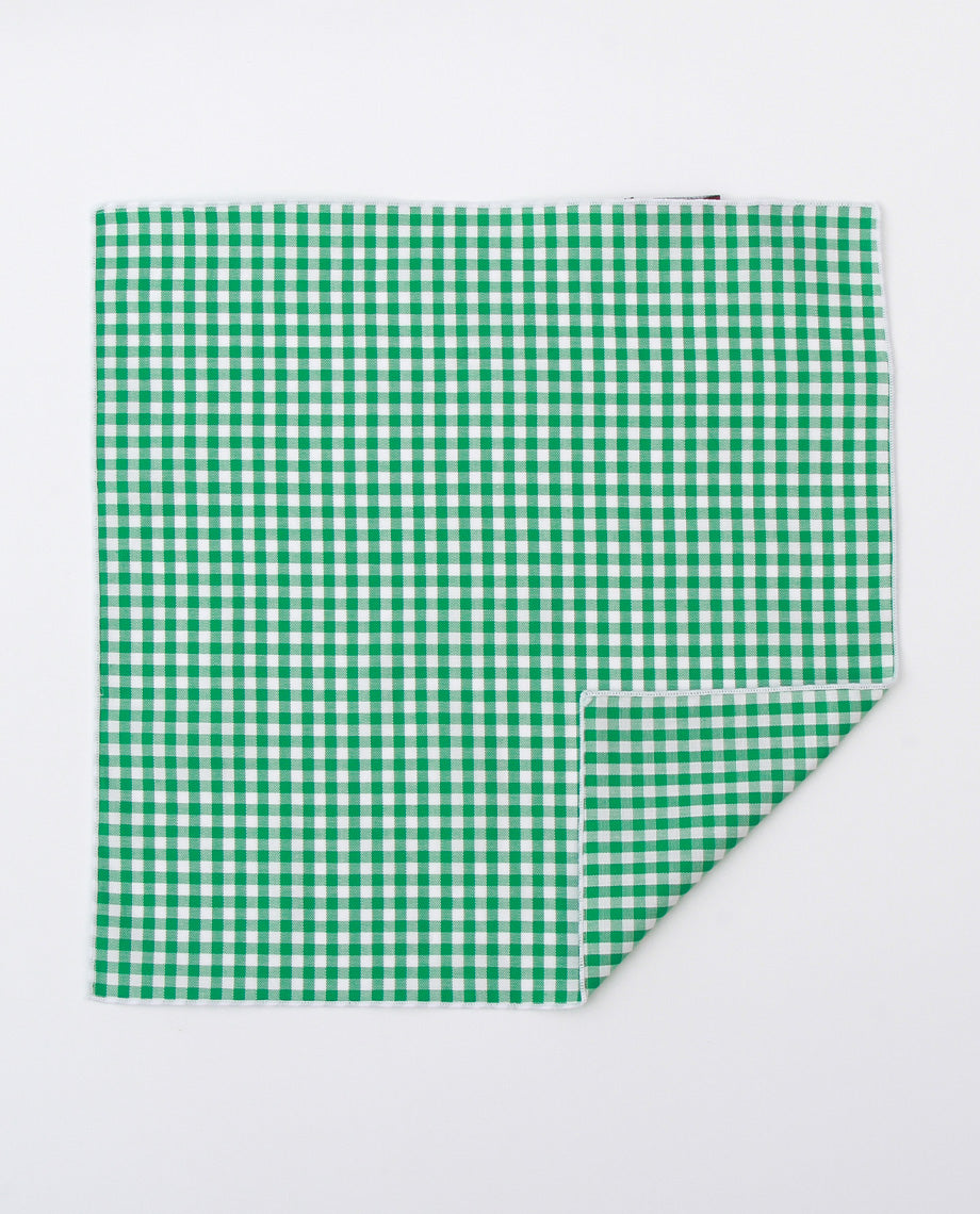 Green Plaid Handkerchief