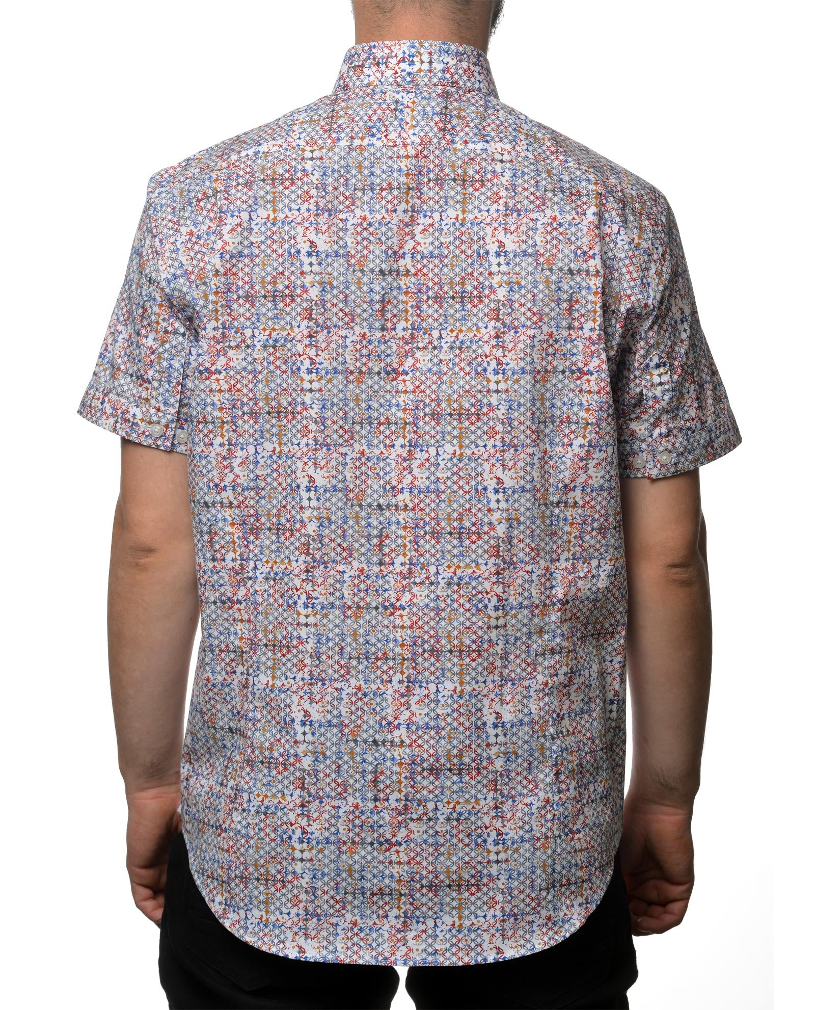 Linked Pattern Short Sleeve Shirt