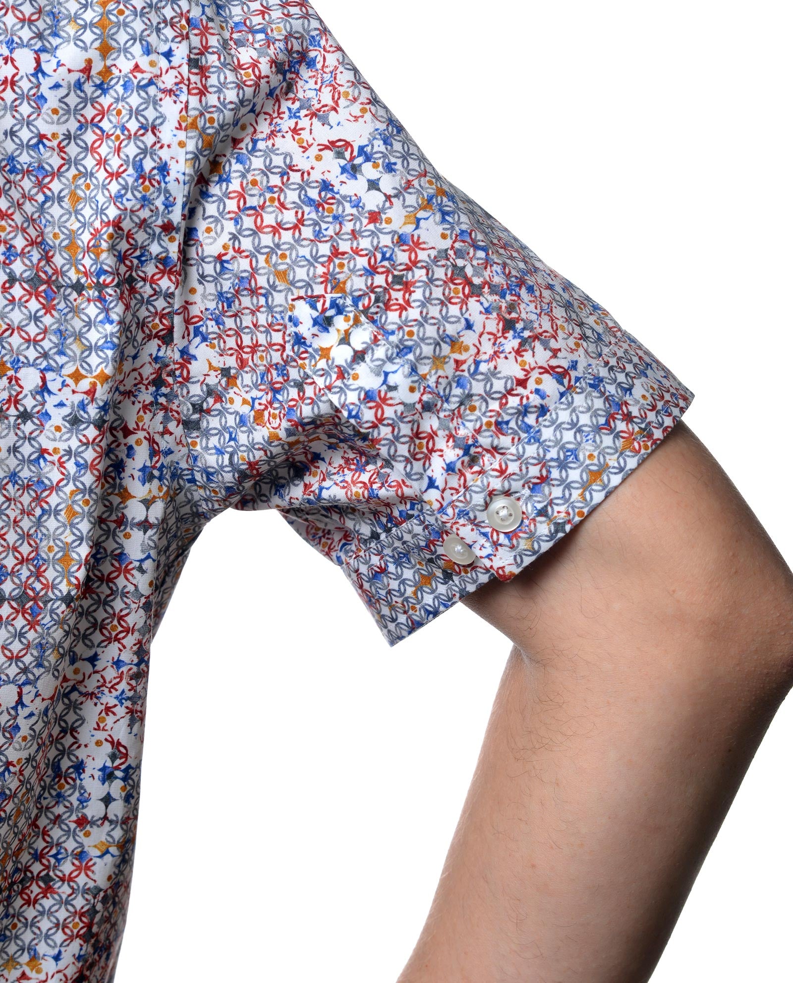 Linked Pattern Short Sleeve Shirt