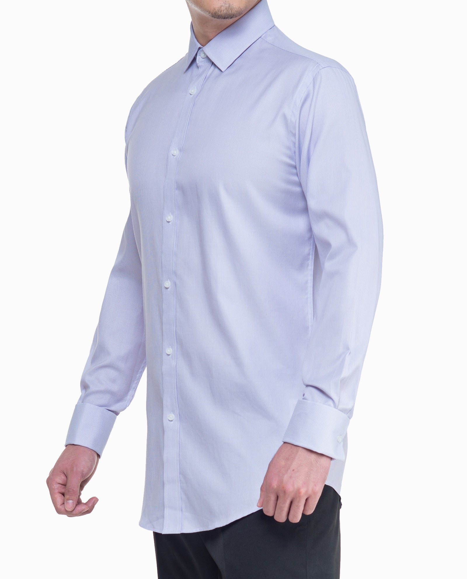 Lavender Twill Mens Dress Shirt