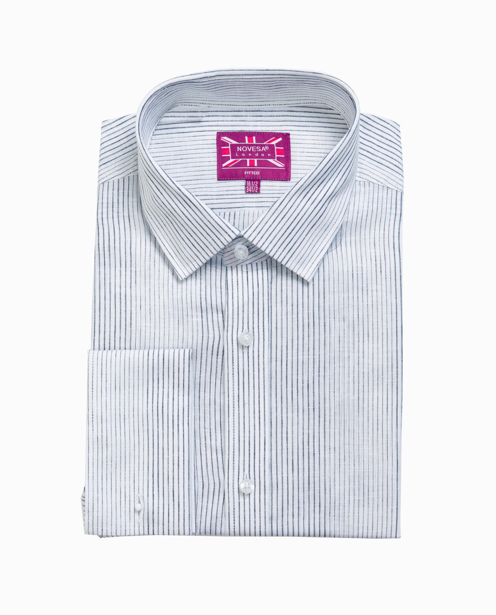 Linen Cotton Grey Mens Dress Shirt