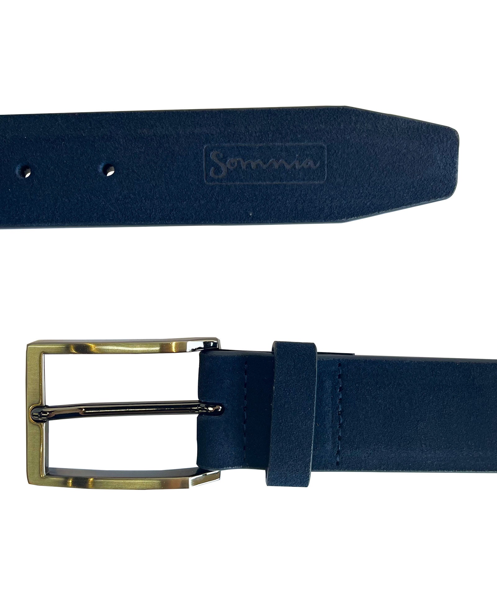 Marine Suede Leather Belt