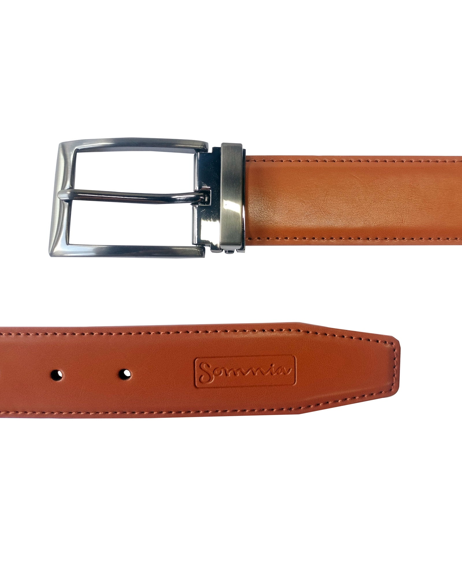 Medium Brown Leather Belt