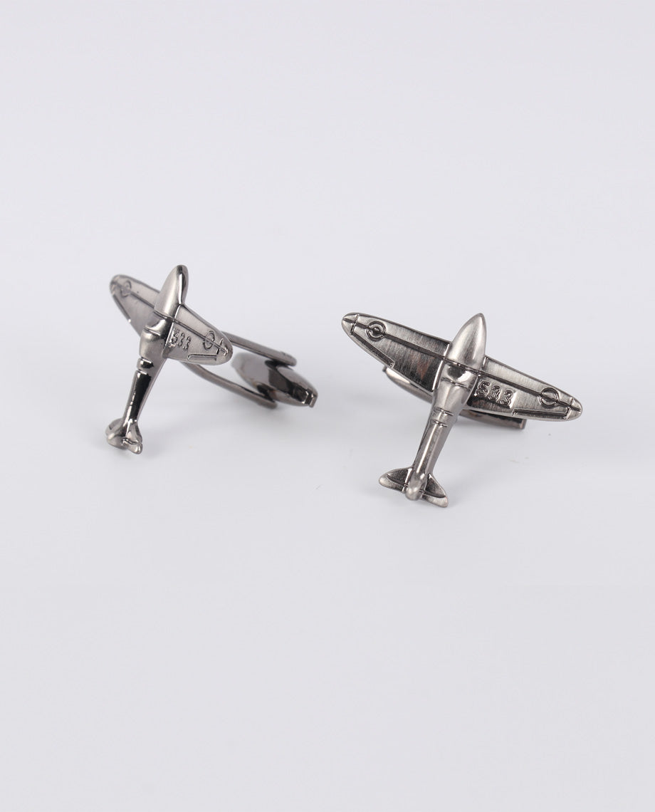 Metal Fighter Plane Cufflinks