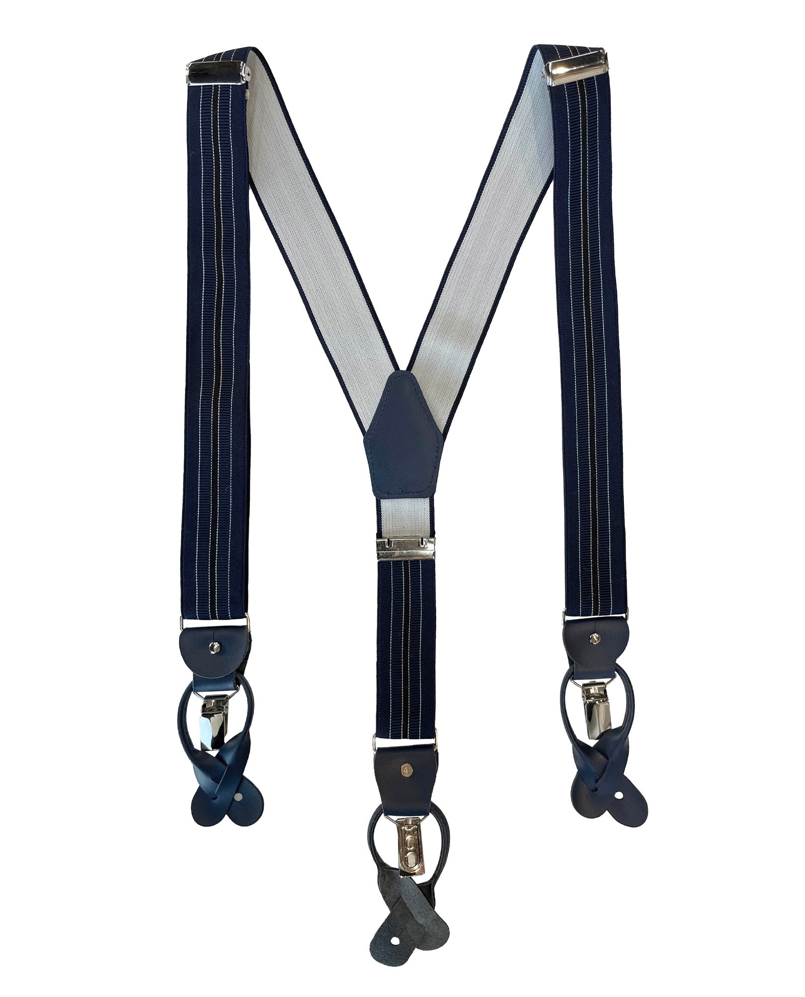 Navy on Navy Combination Braces/Suspenders