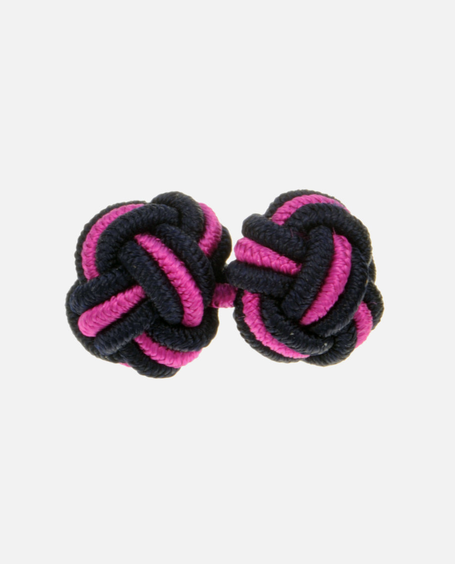 Navy and Pink Silk Knots