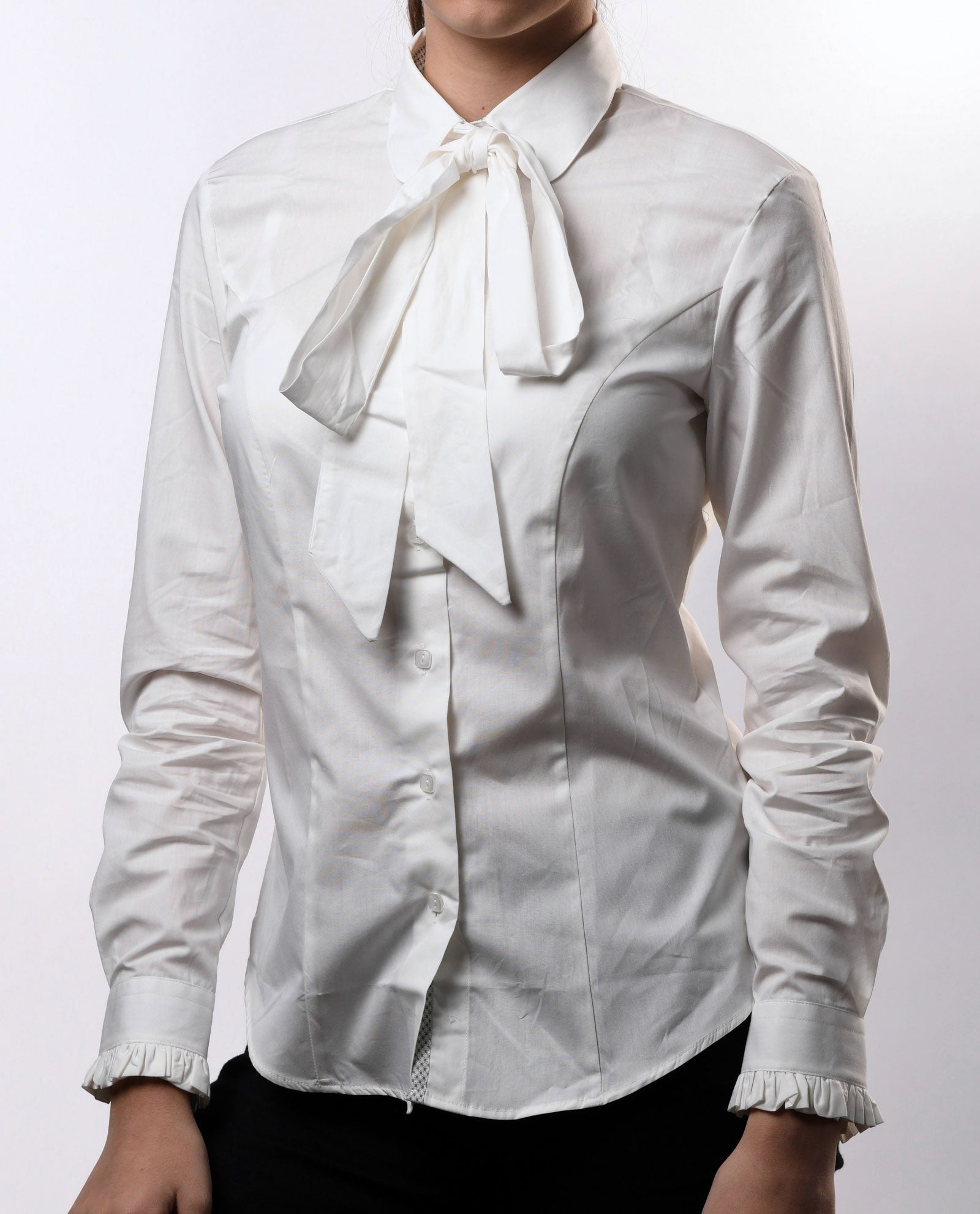 Off White Fitted Shirt