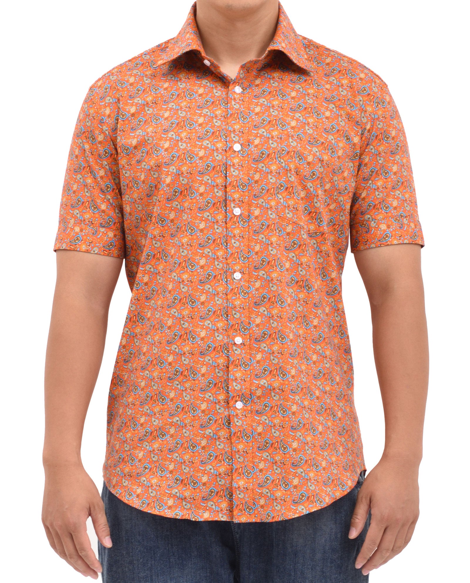 Orange Paisley