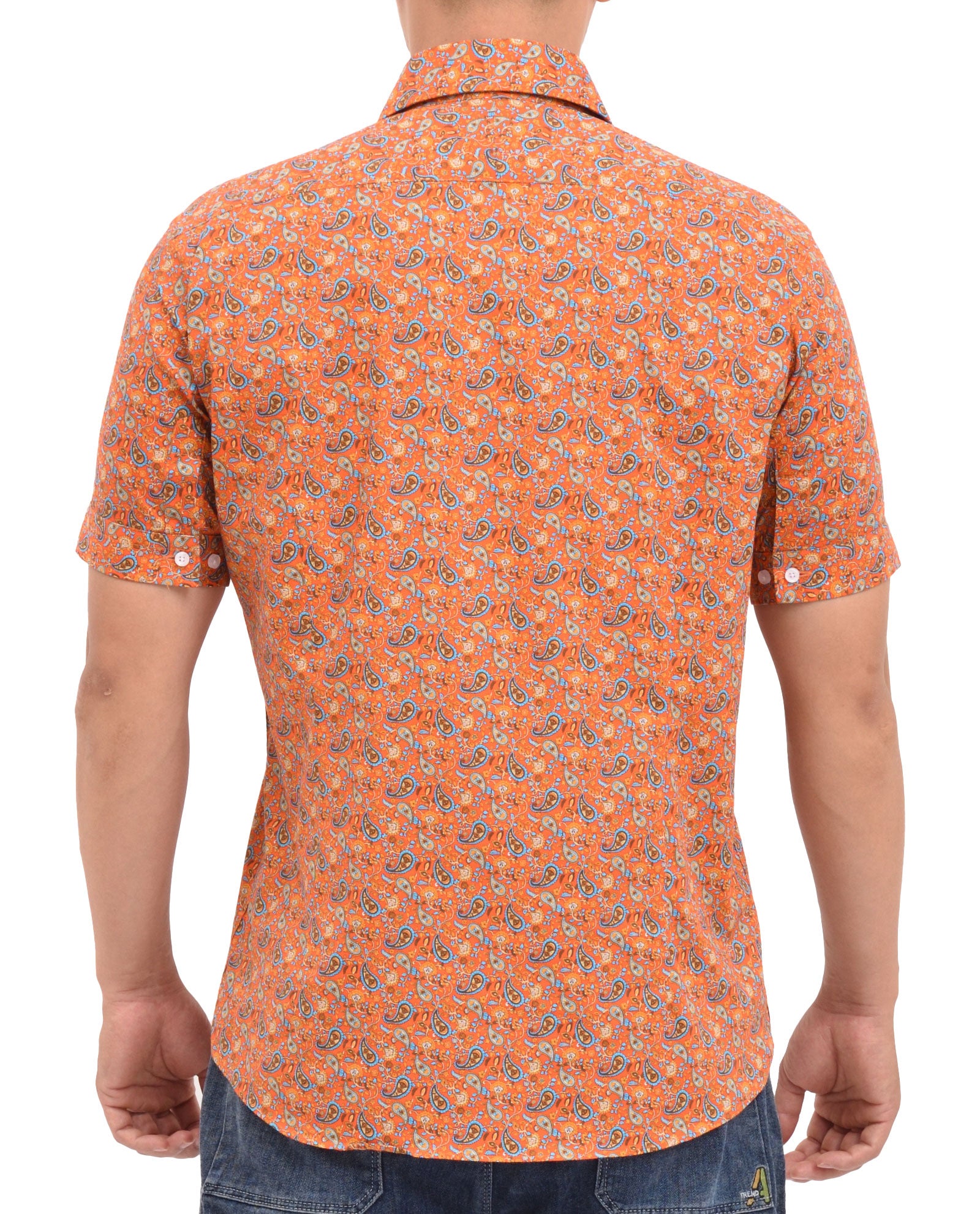 Orange Paisley